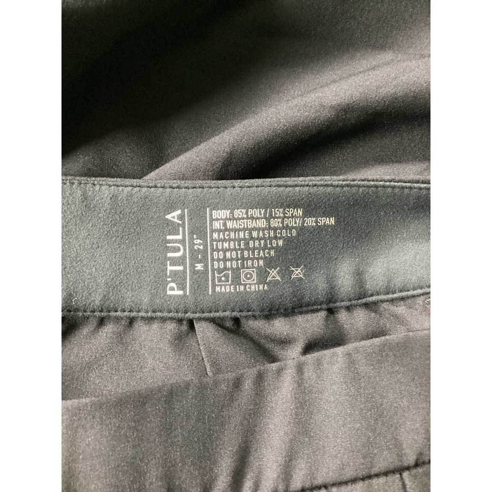 P'Tula Black Stadium Pants Women's Medium 29" L Business Casual Wide Leg - Picture 3 of 6